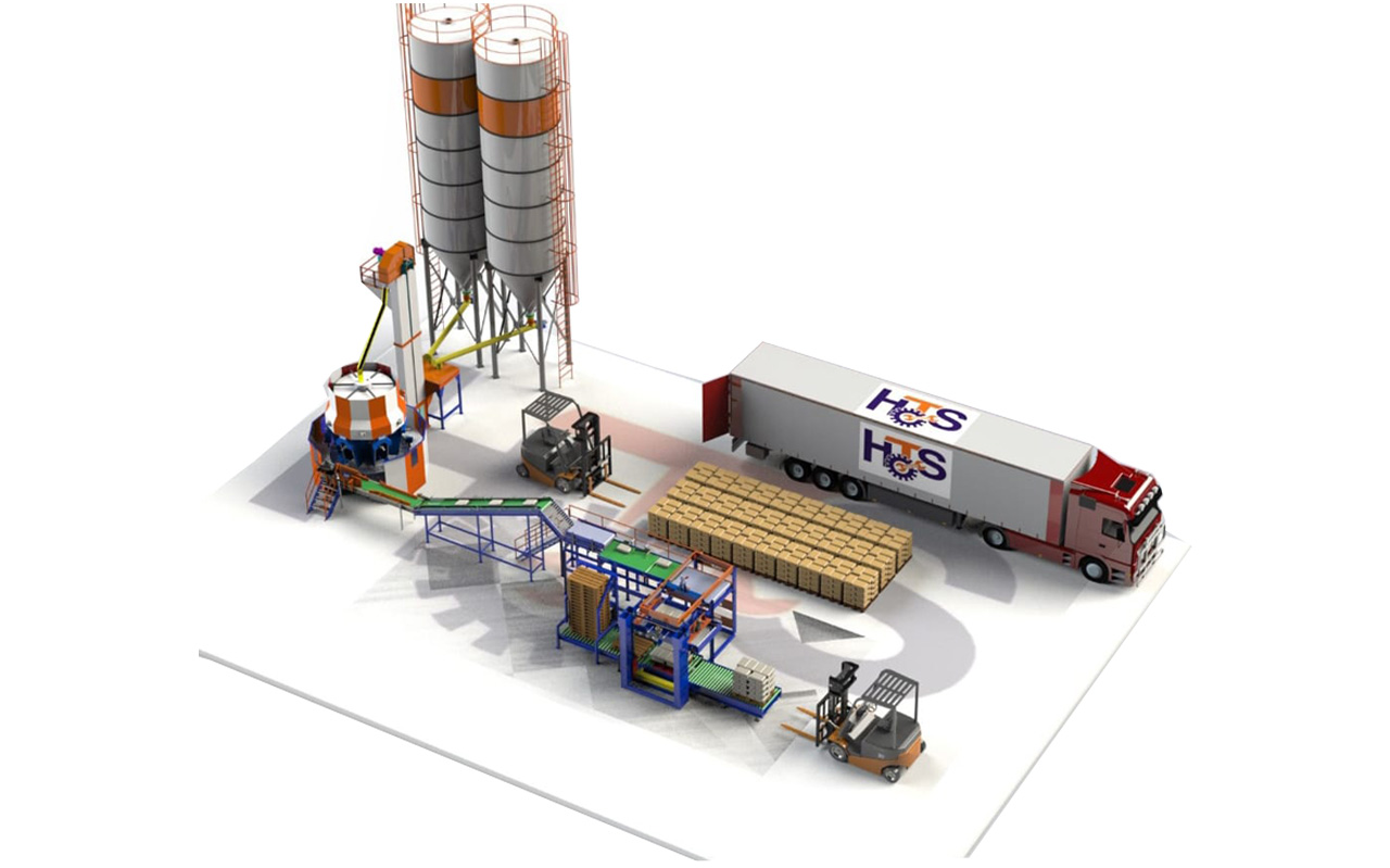 8 SAAT 200 TON KAPASİTELİ 6'LI DÖNER PAKETLEMELİ HAT