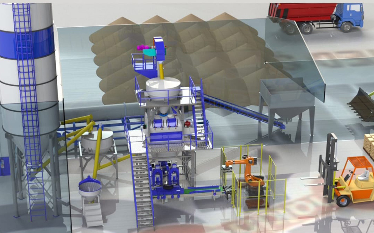 8 SAAT 100 TON KAPASİTELİ PAKETLEME ROBOTLU HAT