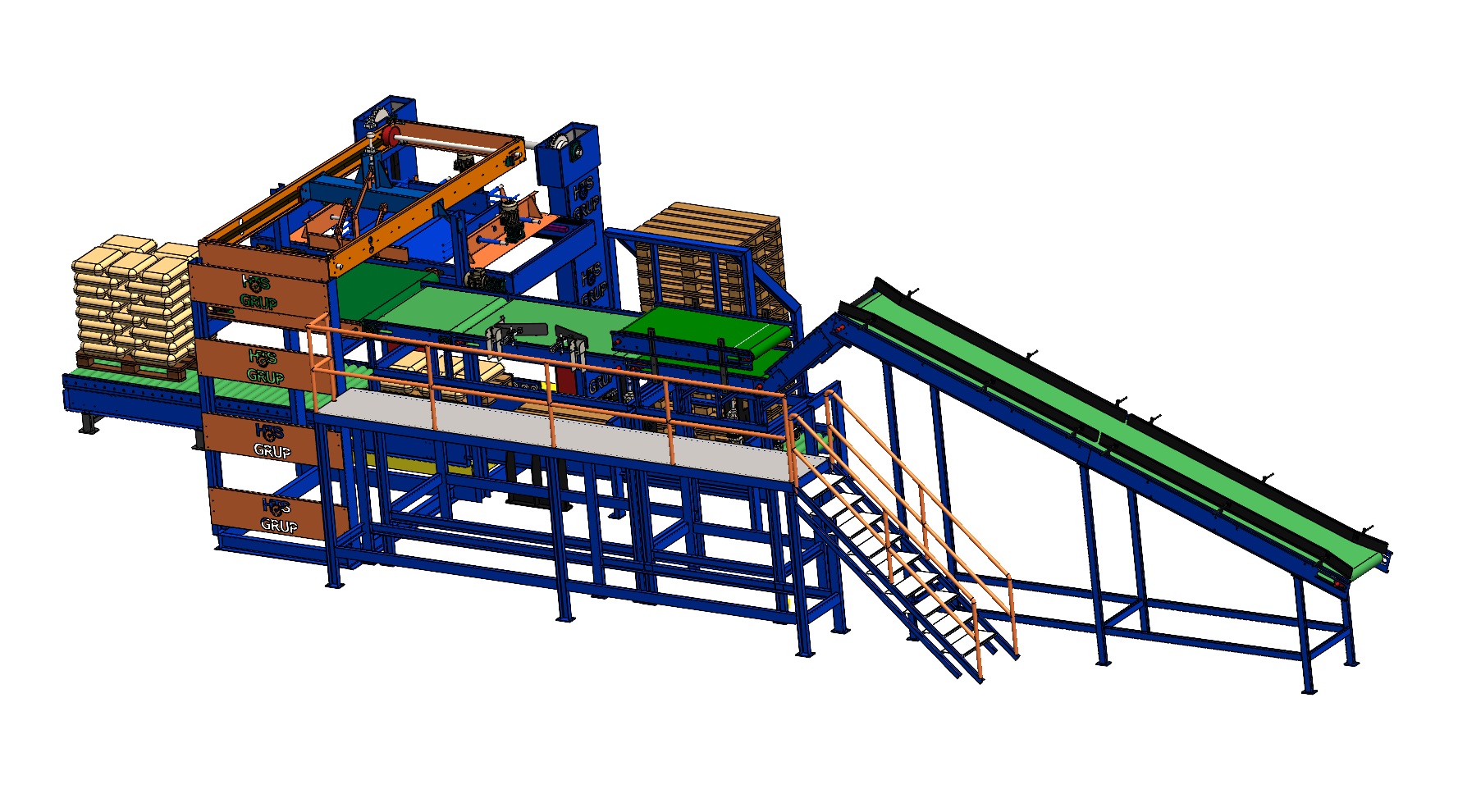 OTOMATİK ASANSÖRLÜ PALETLEME MAKİNASI ( PALETAİZER )
